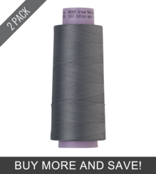Royal Grey (9150-1511) - Silk Finish Cotton 50wt - 2000 Yards (2 Pack)