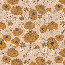 Marigold Garden in Dusk