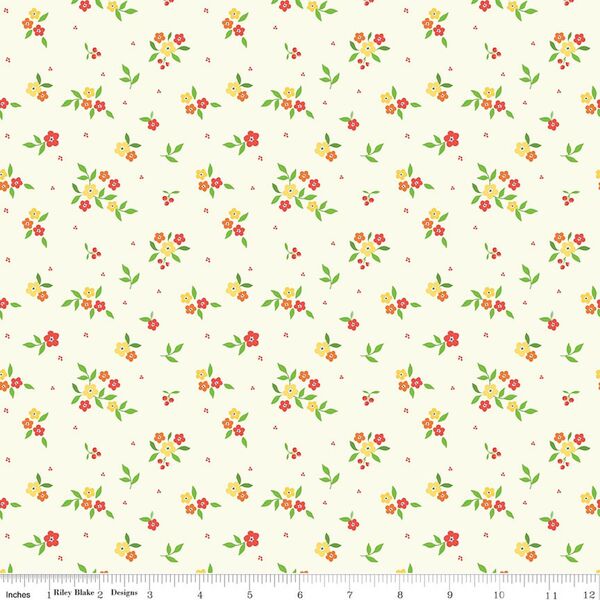 Floral in Cream