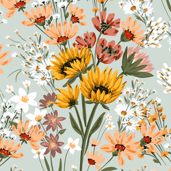 Large Vintage Bouquet in Light Green