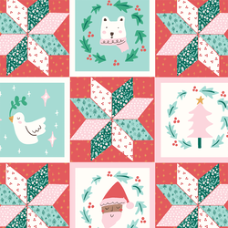 Holiday Patchwork in Candy Cane