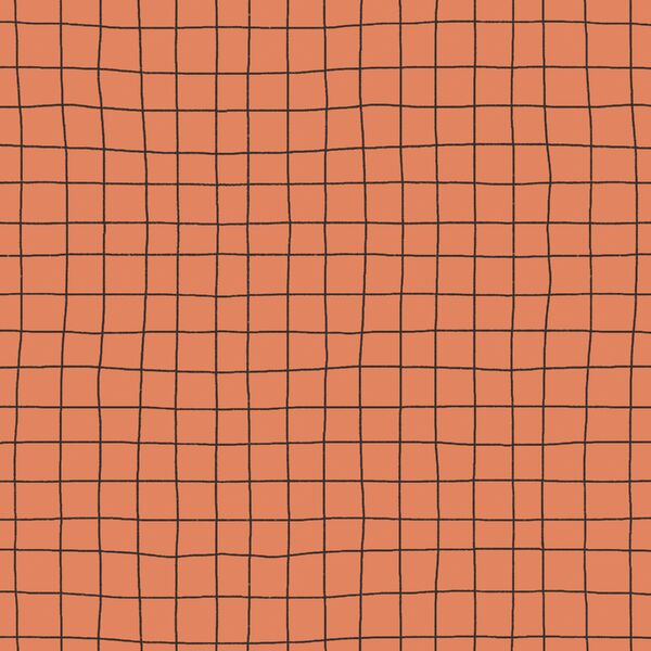 Pencil Check in Dusty Coral