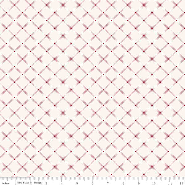 Squares in Dahlia Red
