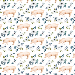Little Garden Pigs in White