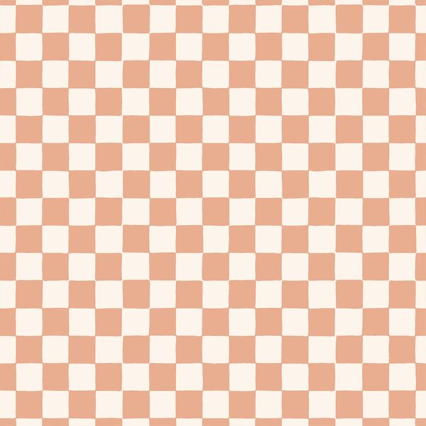 Organic Checkerboard in Rosy Pink