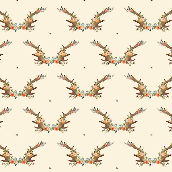 Small Meadow Horns in Ivory