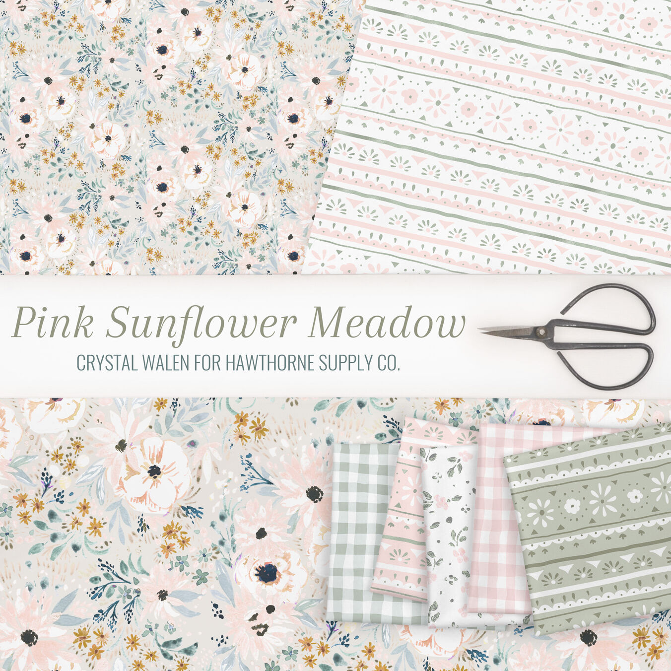 Pink Sunflower Meadow Poster Image