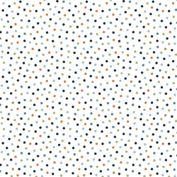 Polka Dots in Multi Blue
