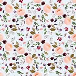 Small Trail Florals in Ice