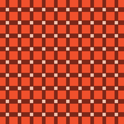 Square Plaid in Primary Red