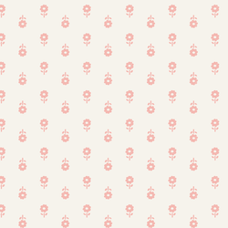 Folk Daisy Blockprint in Candy Pink