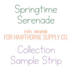 Springtime Serenade Sample Strip