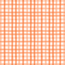 Gingham in Tangerine