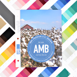 American Made Brand Color Swatch Card Panel