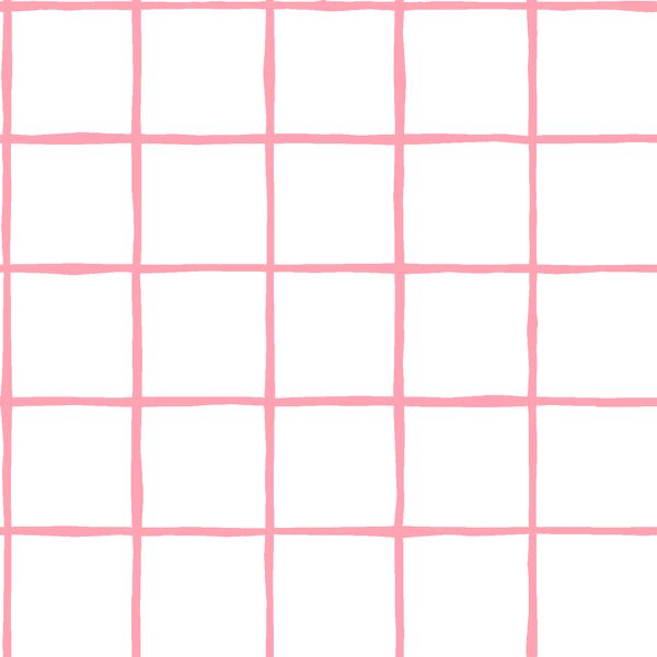 Windowpane in Rose Pink on White