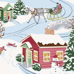 Big Dashing Through the Snow in Merry