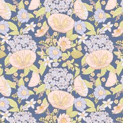 June Florals in Azurite