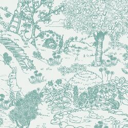 Large Playground Toile in Dusty Teal