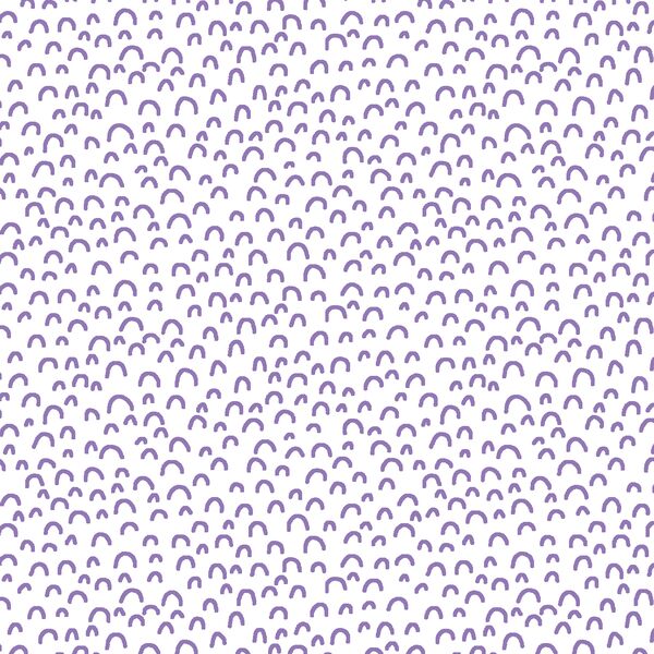 Doodle in Amethyst on White