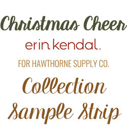 Christmas Cheer Sample Strip