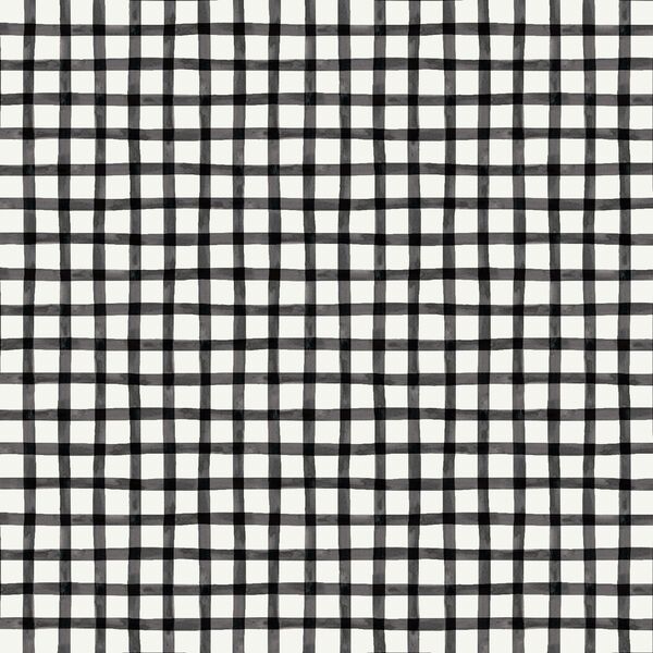 Watercolor Plaid in Cream
