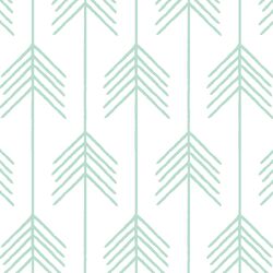 Vanes in Mint on White