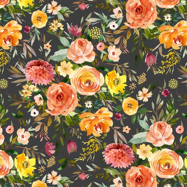Big Blooms in Onyx
