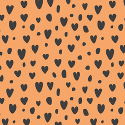 Spotty Hearts in Sunset