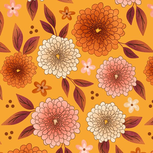 Large Mums in Marigold Yellow
