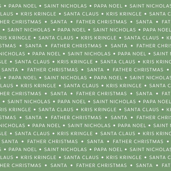 Santa Names in Mistletoe