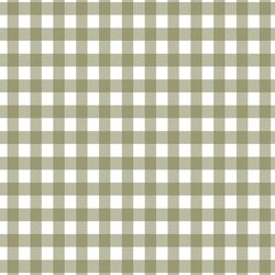 Winter Gingham in Olive on White