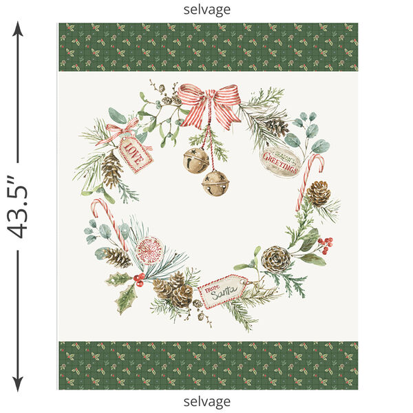 Holiday Spirit Wreath Panel