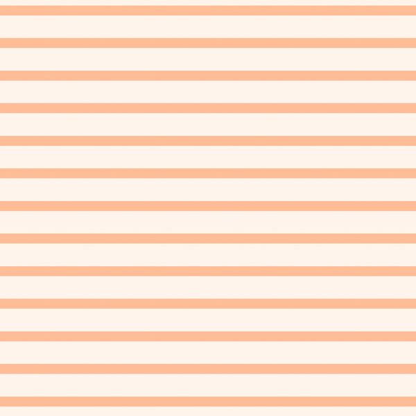 Stripes in Peachy Cream