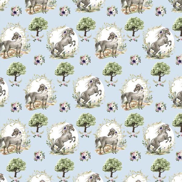 Small Royal Horses in Light Breeze