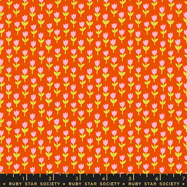 Tulips in Warm Red