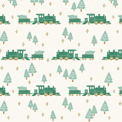 Train Ride in Crisp Green
