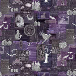 Collage in Dark Lilac