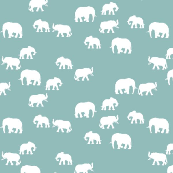 Elephant Silhouette in Pool