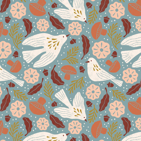 Birds in Blue