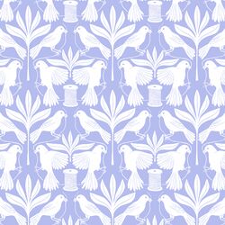 Birds Silhouette in Periwinkle