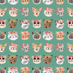 Flower Cats in Vine
