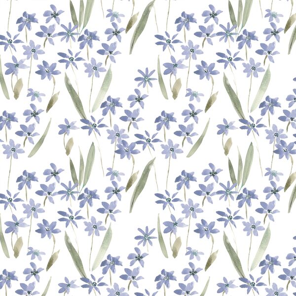 Forest Blooms in Periwinkle