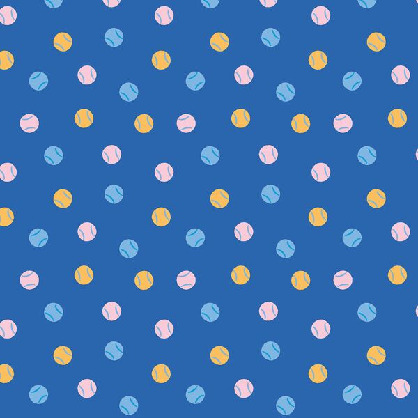 Tennis Ball Chase in Blue
