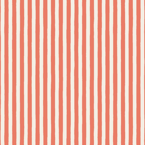 Merry Candy Stripe in Bright Berry Red