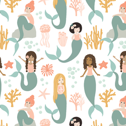 Large Mermaids in Reef