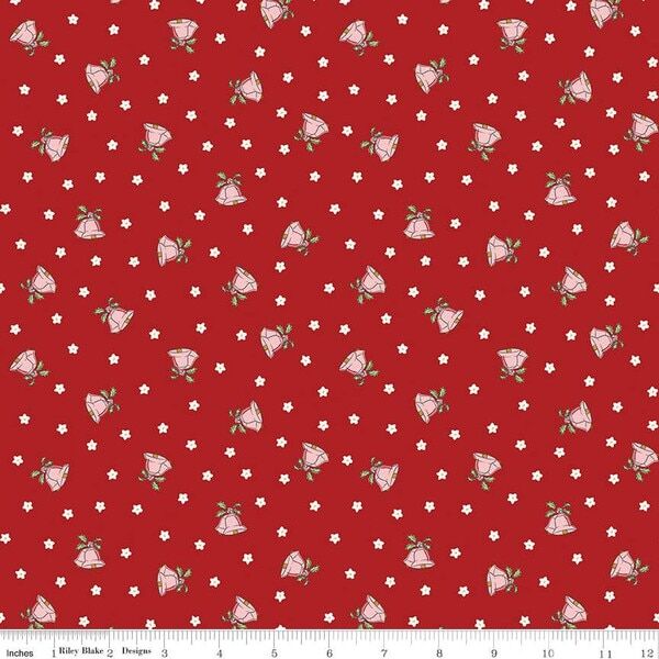 Scattered Bells in Barn Red