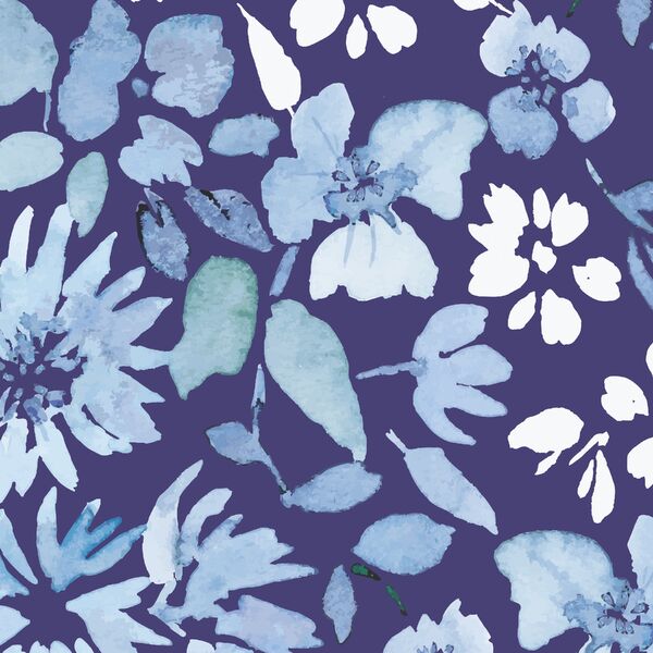 Alcove Blooms in Indigo