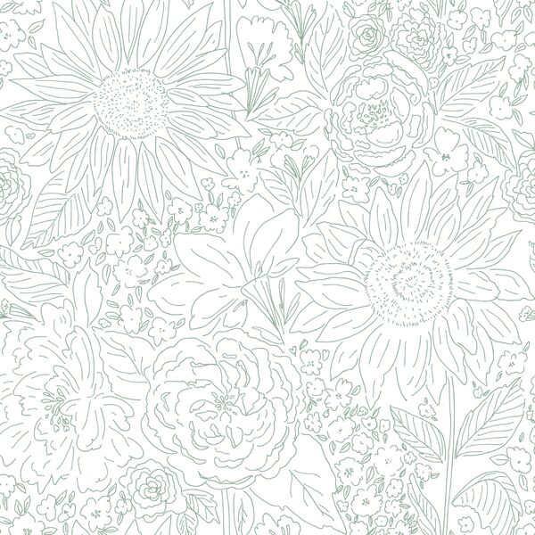 Paperie in Spearmint Green on White