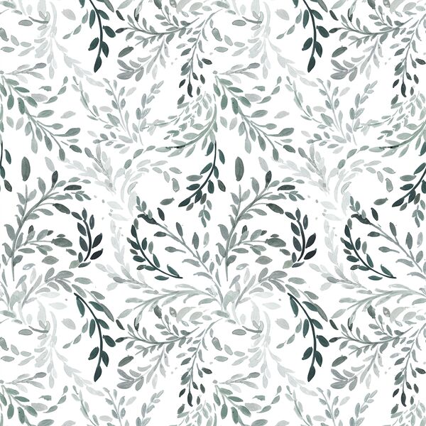 Small Willow Vines in Dusty Teal