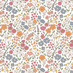 Blooming Wildflowers in Summer Breeze